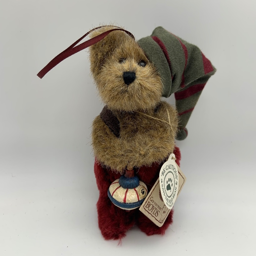 Vintage Boyds Bears Alvin D. Elf Christmas Elf Plus Bear w/ Tags